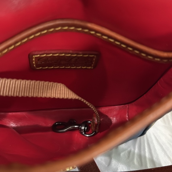 Dooney & Bourke Dark Blue and Tan Crossbody Bag - Picture 11 of 12